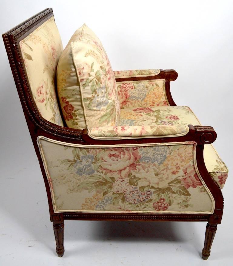 Pair of Louis XVI Style Bergere Armchairs by Ralph Lauren for Henredon 3