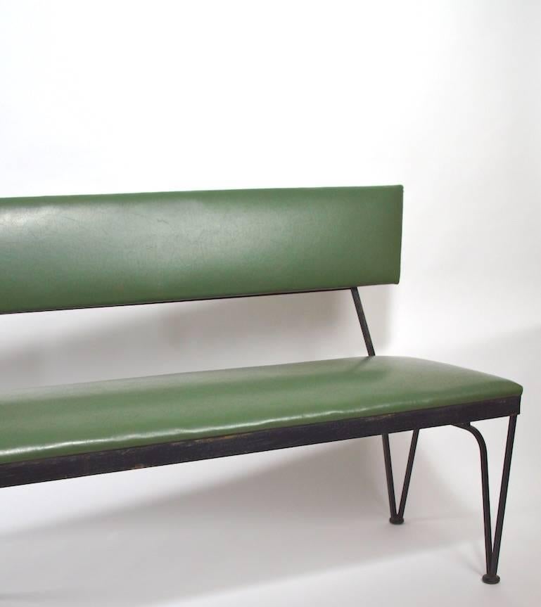 Extra Long Mid-Century Bench In Excellent Condition In New York, NY