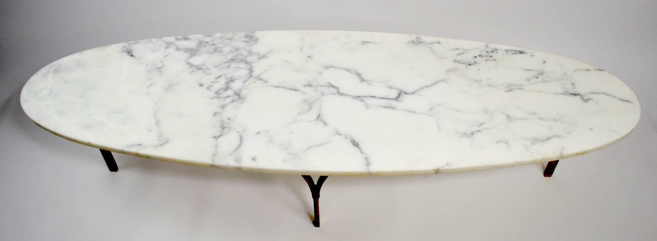 oval marble coffee table