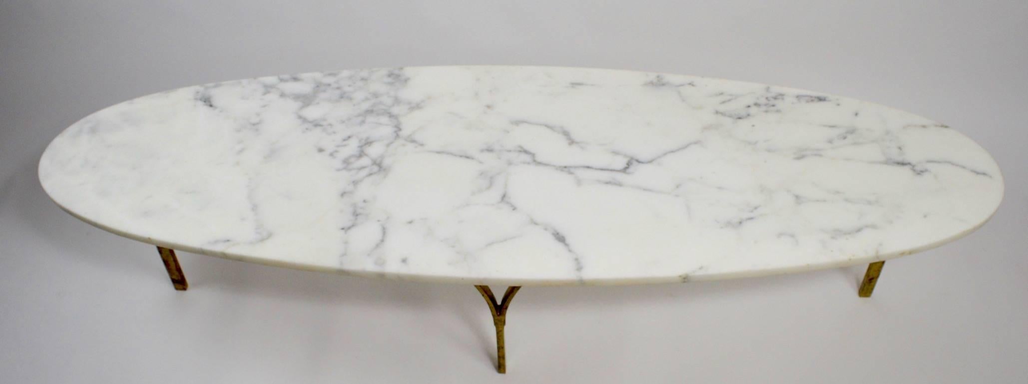 marble coffee table with brass legs