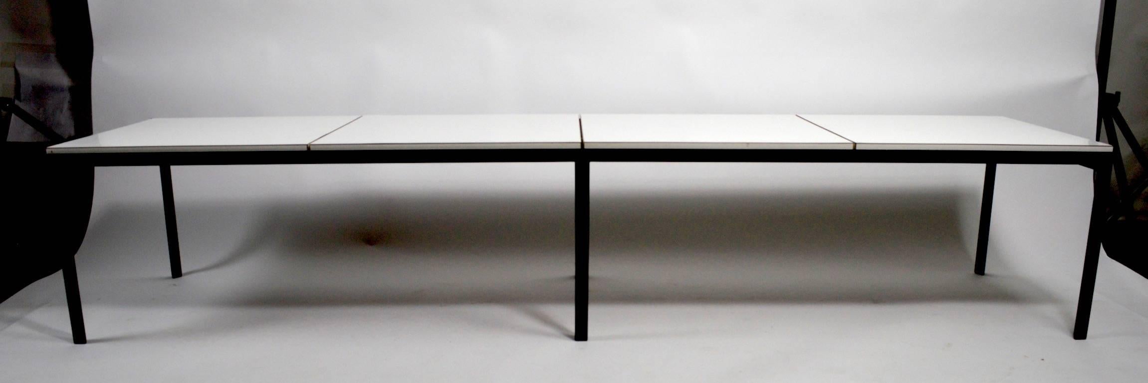 20th Century Classic Knoll Angle Steel Coffee Table For Sale