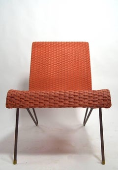 Wicker Scoop Chair Attributed to Lloyd Loom
