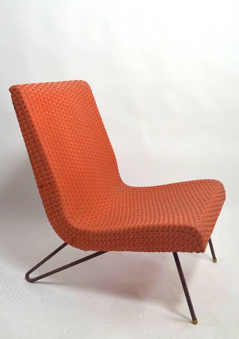 Wicker Scoop Chair Attributed to Lloyd Loom 3