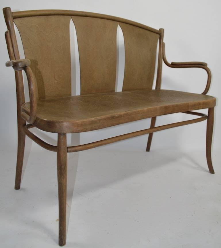 thonet bentwood bench