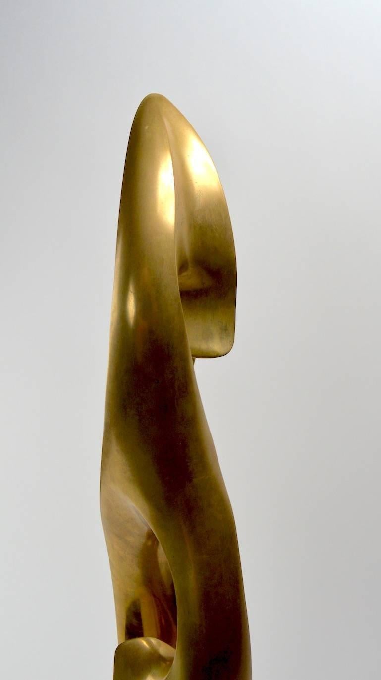 Mid-Century Modern Abstract Bronze Sculpture by Antonio Kieff