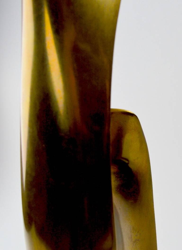 Brass Abstract Bronze Sculpture by Antonio Kieff
