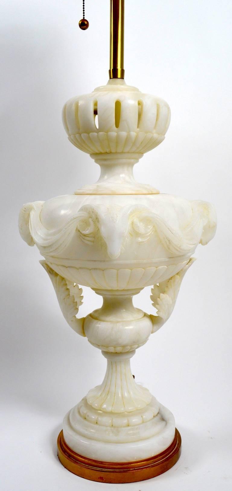 alabaster lamp base