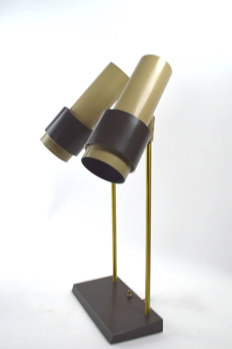 Mid-Century Modern Thurston for Lightolier Two-Light Desk Lamp
