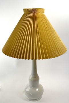 Bing Grøndahl White Porcelain Lamp