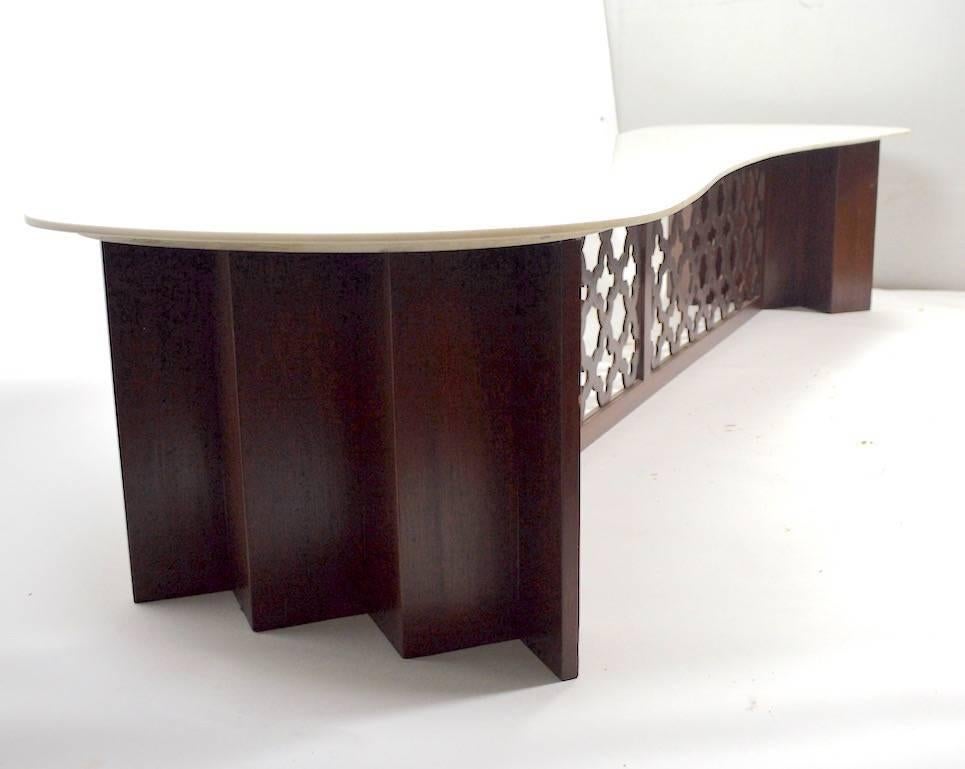 Mid-Century Modern Stylish Extra Long Coffee Table For Sale