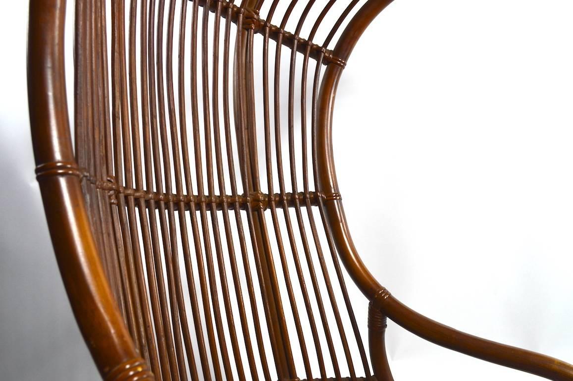 American Dramatic Bamboo Hood Chair For Sale