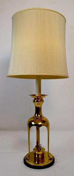 Asian Modern Brass Lamp Attributed to Chapman