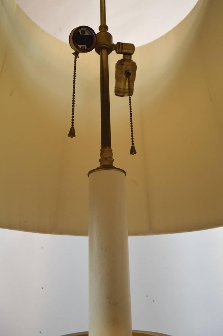 Asian Modern Brass Lamp Attributed to Chapman In Good Condition For Sale In New York, NY