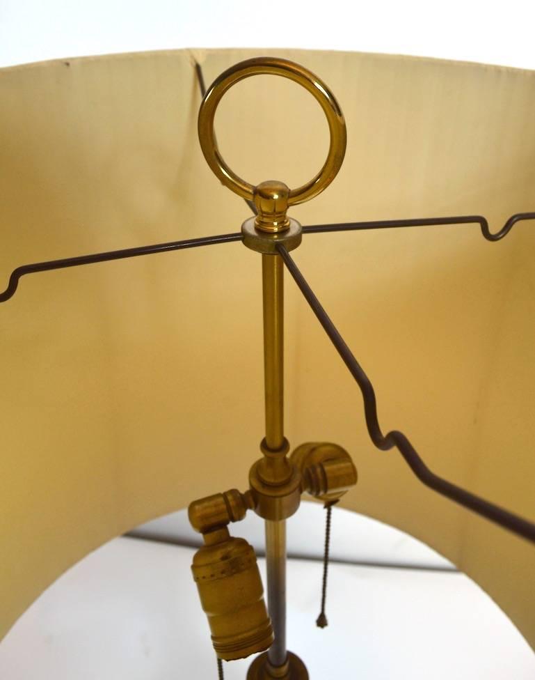 Late 20th Century Asian Modern Brass Lamp Attributed to Chapman For Sale