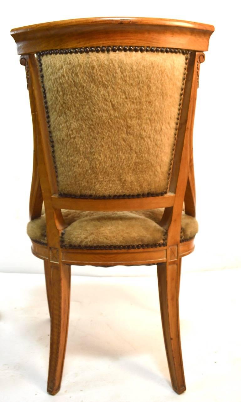 Set of Four Grosfeld House Chairs in the Hollywood Regency Style 2