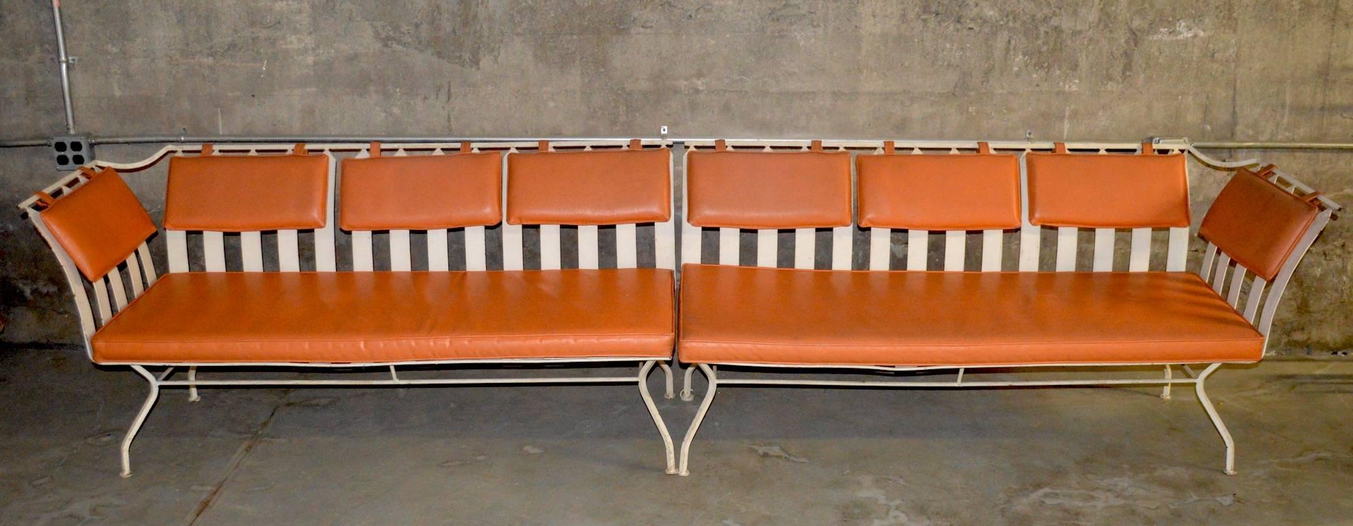 Mid-Century Modern Rare and Unusual Woodard Sofa