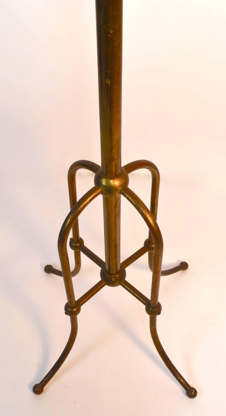 Aesthetic Movement Brass Coat Tree In Good Condition In New York, NY