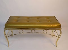 Glam Hollywood Regency Bench by George Koch and Sons
