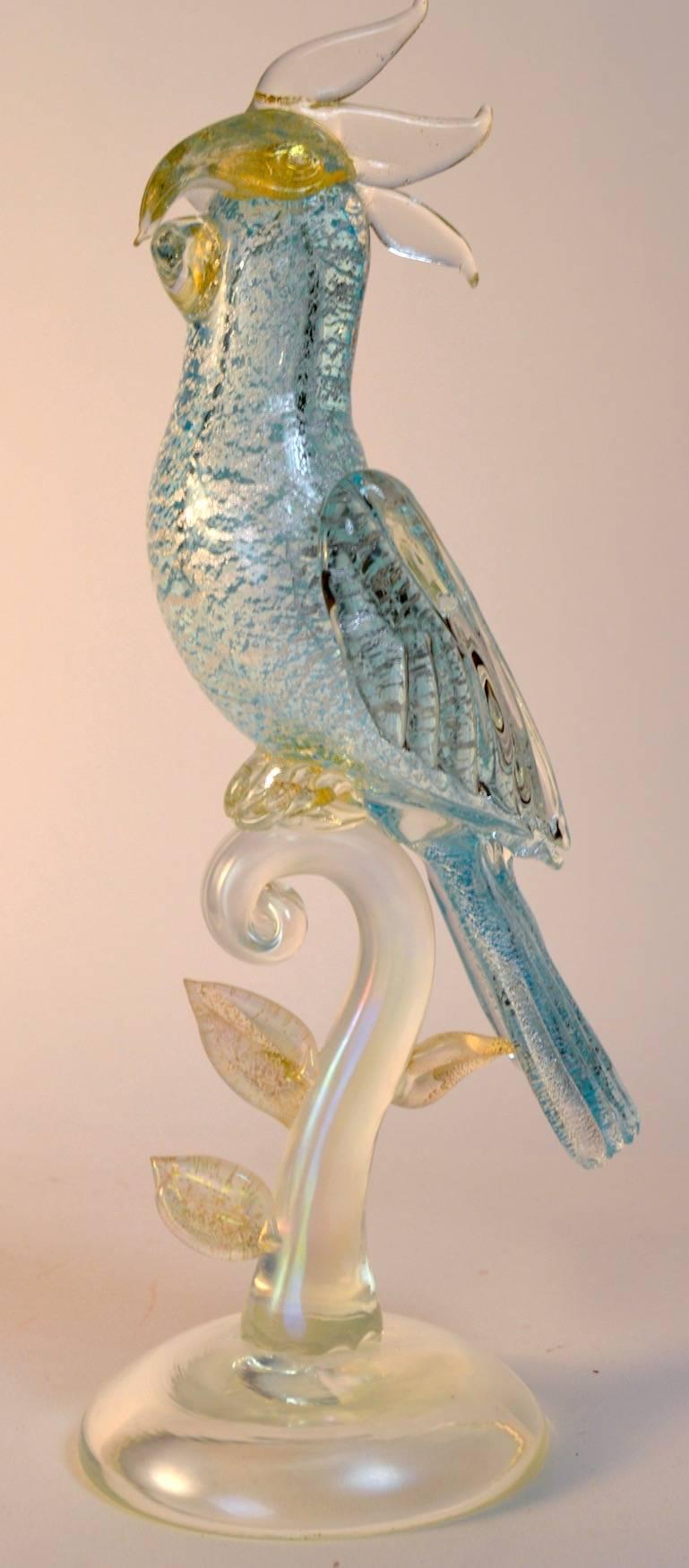 Mid-Century Modern Murano Bird Attributed to Seguso