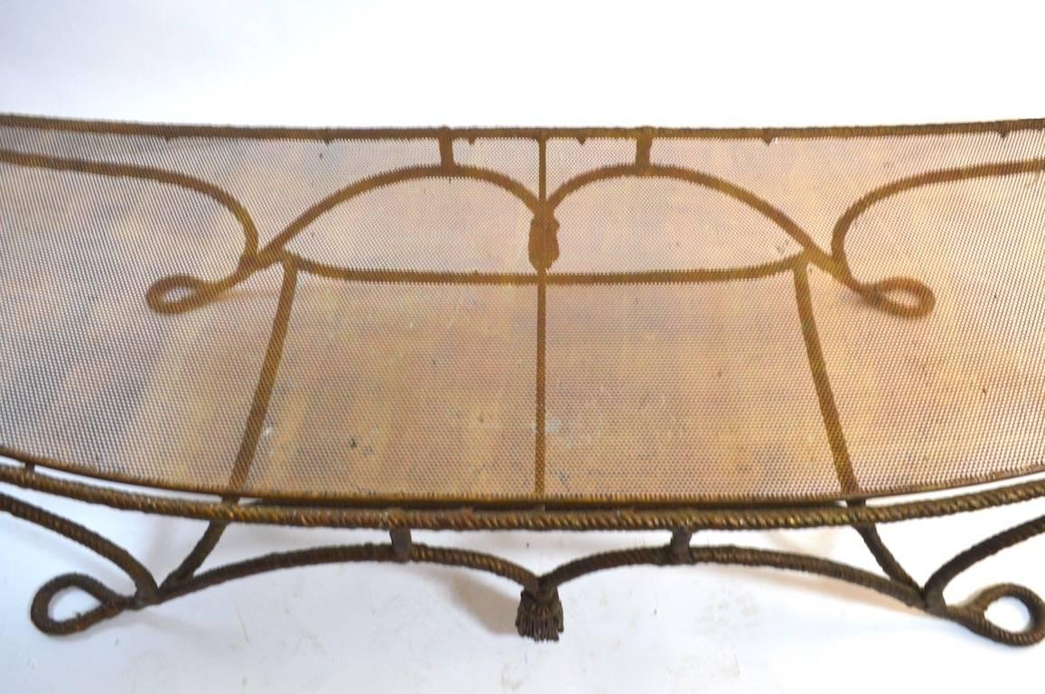 Italian Gilt Metal Daybed For Sale 3