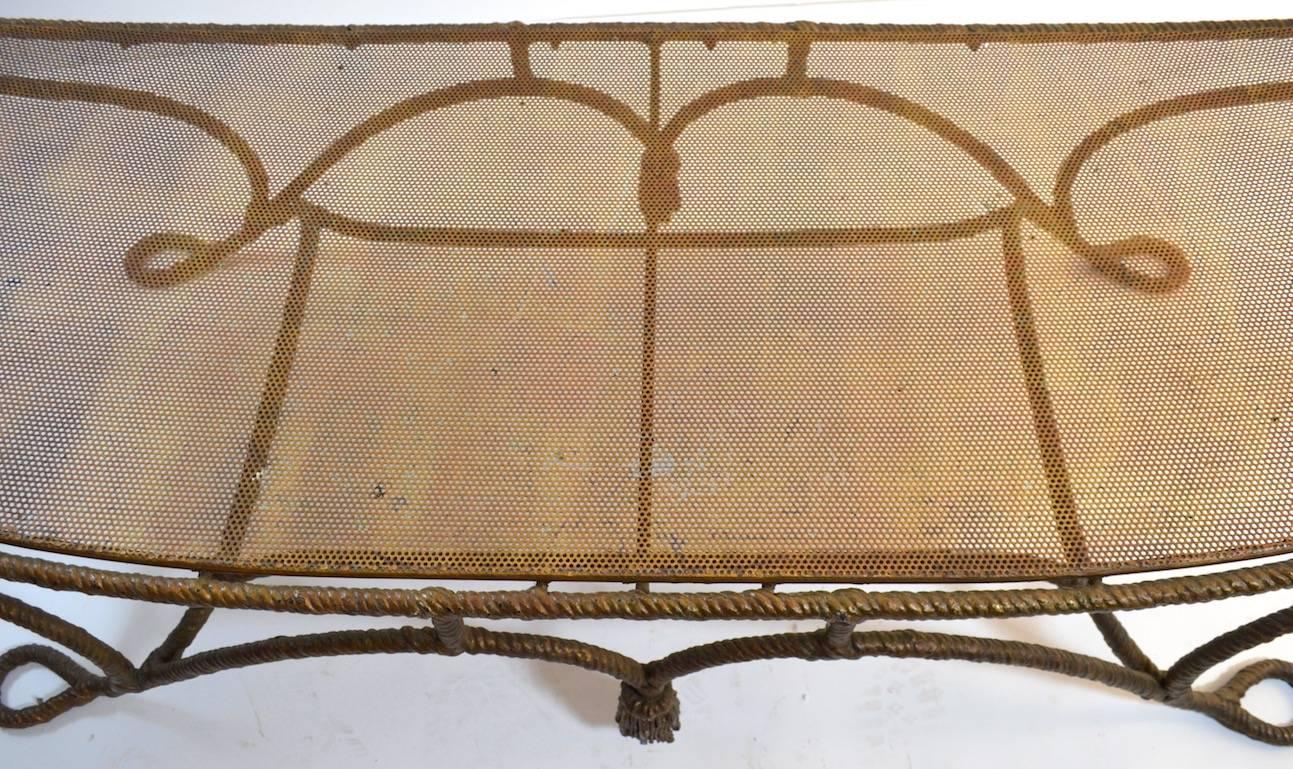 Italian Gilt Metal Daybed For Sale 2