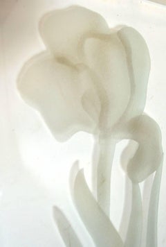 Etched Glass and Lucite Tray after Dorothy Thorpe