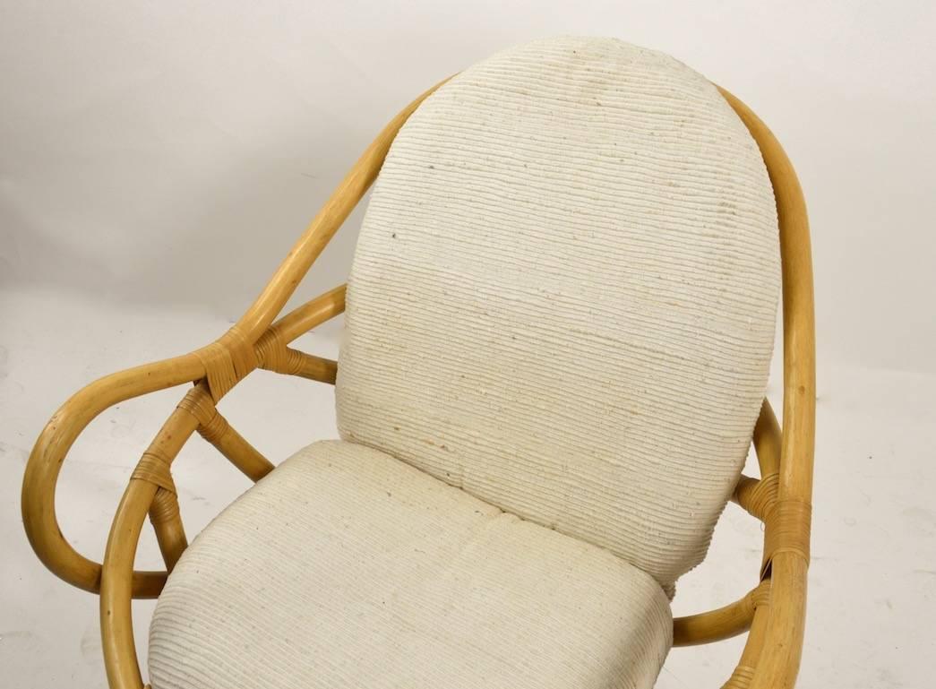 American Bamboo Swivel Tilt Lounge Chair