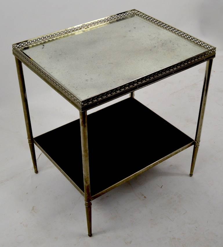 Neoclassical Revival Elegant Side Table Attributed to Maison Jensen