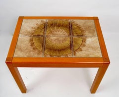 Pair of Danish Modern Tile Top Tables