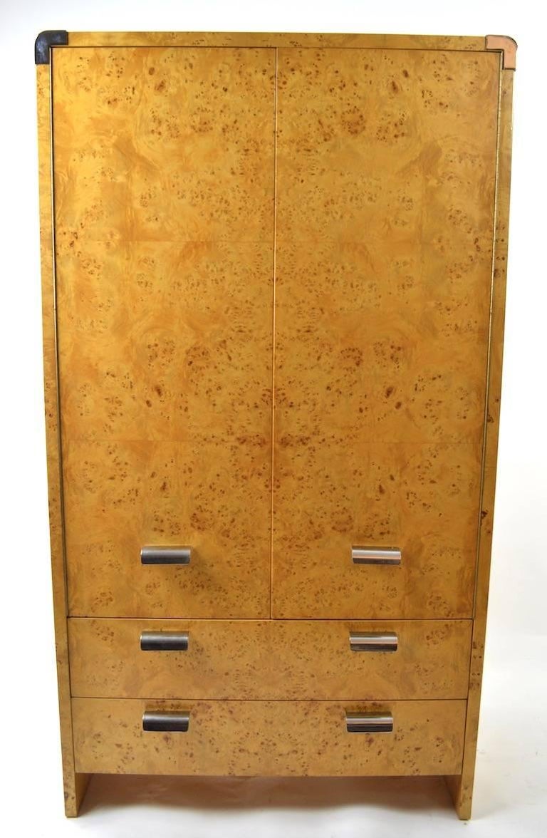 Burl Armoire Designed by Leon Rosen for Pace at 1stDibs