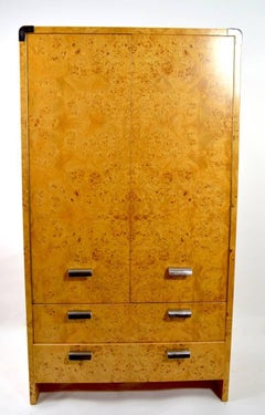 Burl Armoire Designed by Leon Rosen for Pace