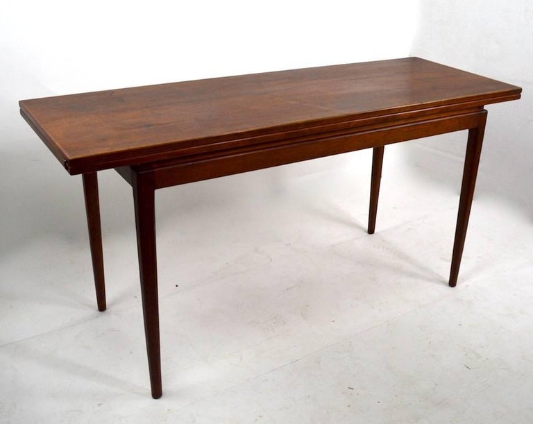 Flip Top Console Dining Table by Jens Risom at 1stDibs