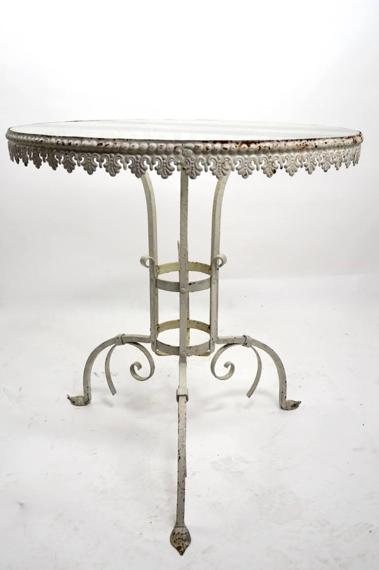 Arts and Crafts Garden Table attributed to Salterini