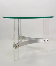 Charles Hollis Jones Table with Lucite Base