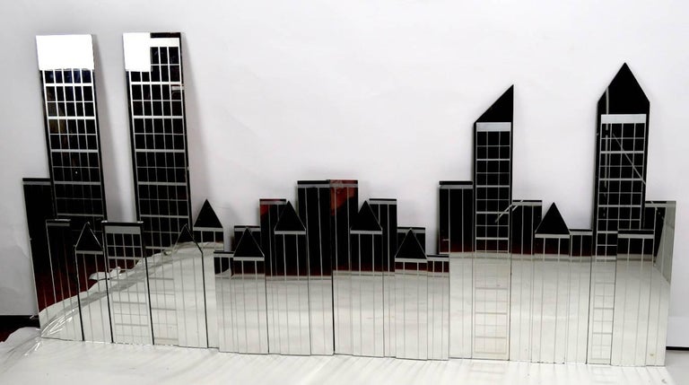Mirror NYC Skyline Wall Mount Sculpture by Mechanical Mirror Works Inc at  1stDibs