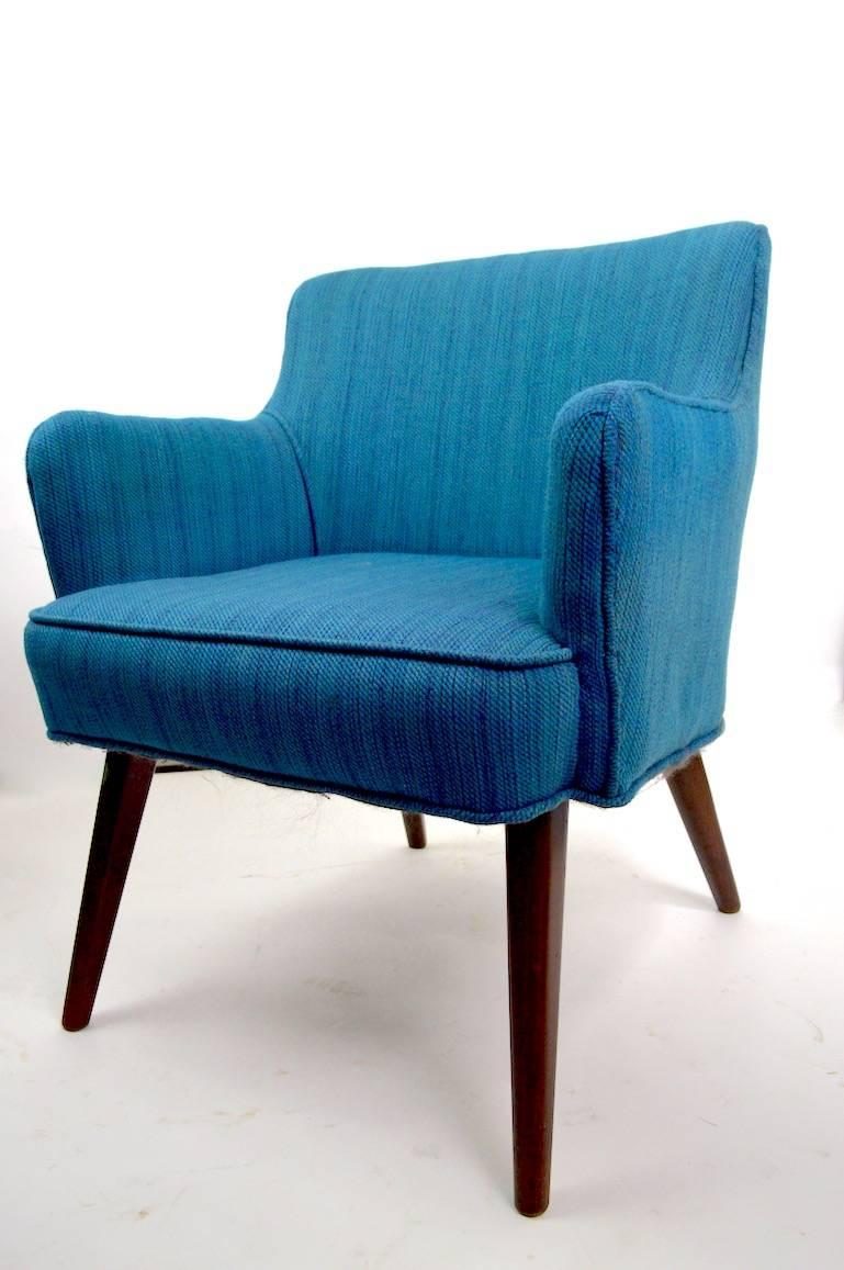 Mid-Century Modern Two Occasional Chairs Attributed to Probber For Sale