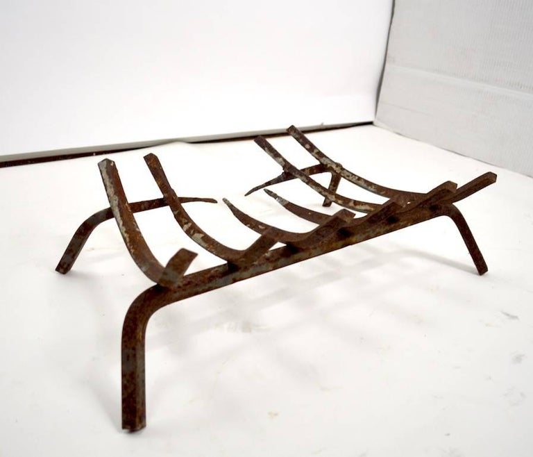 Vintage Fireplace Grate Log Holder For Sale At 1stdibs