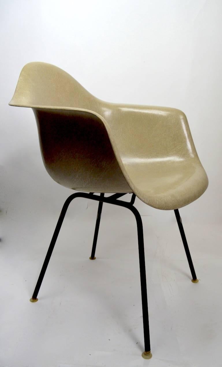 Mid-Century Modern Three Eames Fiberglass Bucket Chairs
