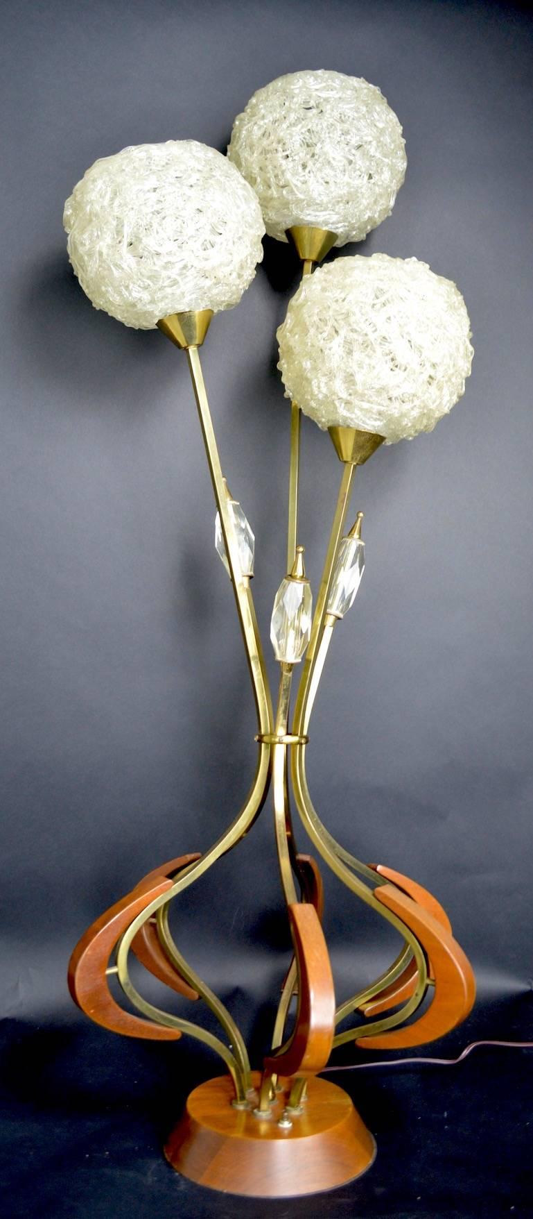 Mid-Century Modern Mid Century Spaghetti Lucite Lamp