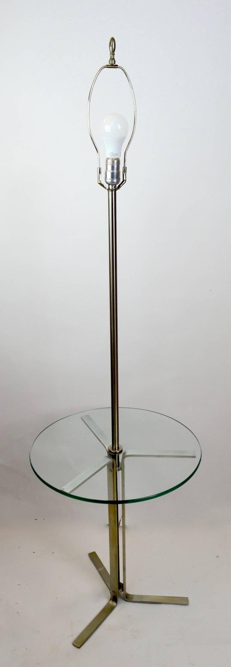 Aluminum Floor Table Lamp by the Laurel Lamp Company