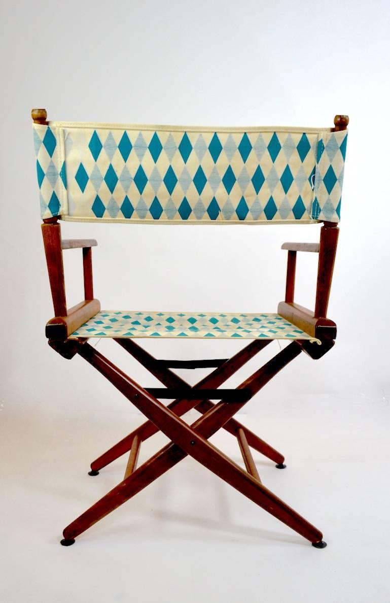 Wood Pair of Folding Directors Chairs