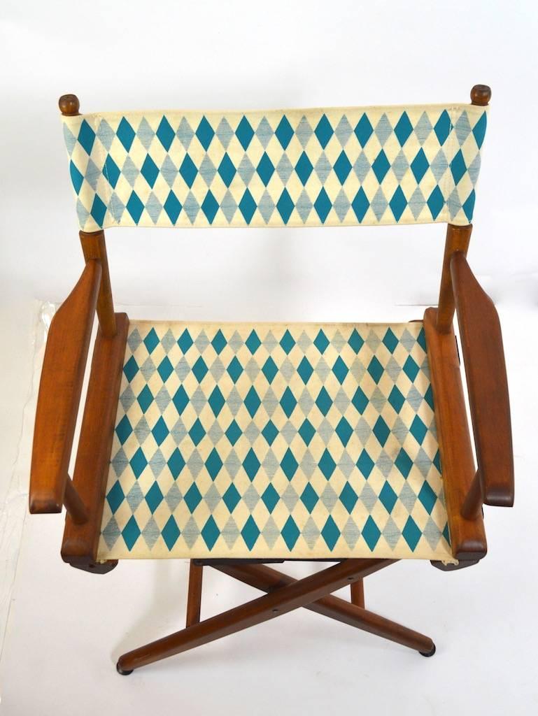 Campaign Pair of Folding Directors Chairs