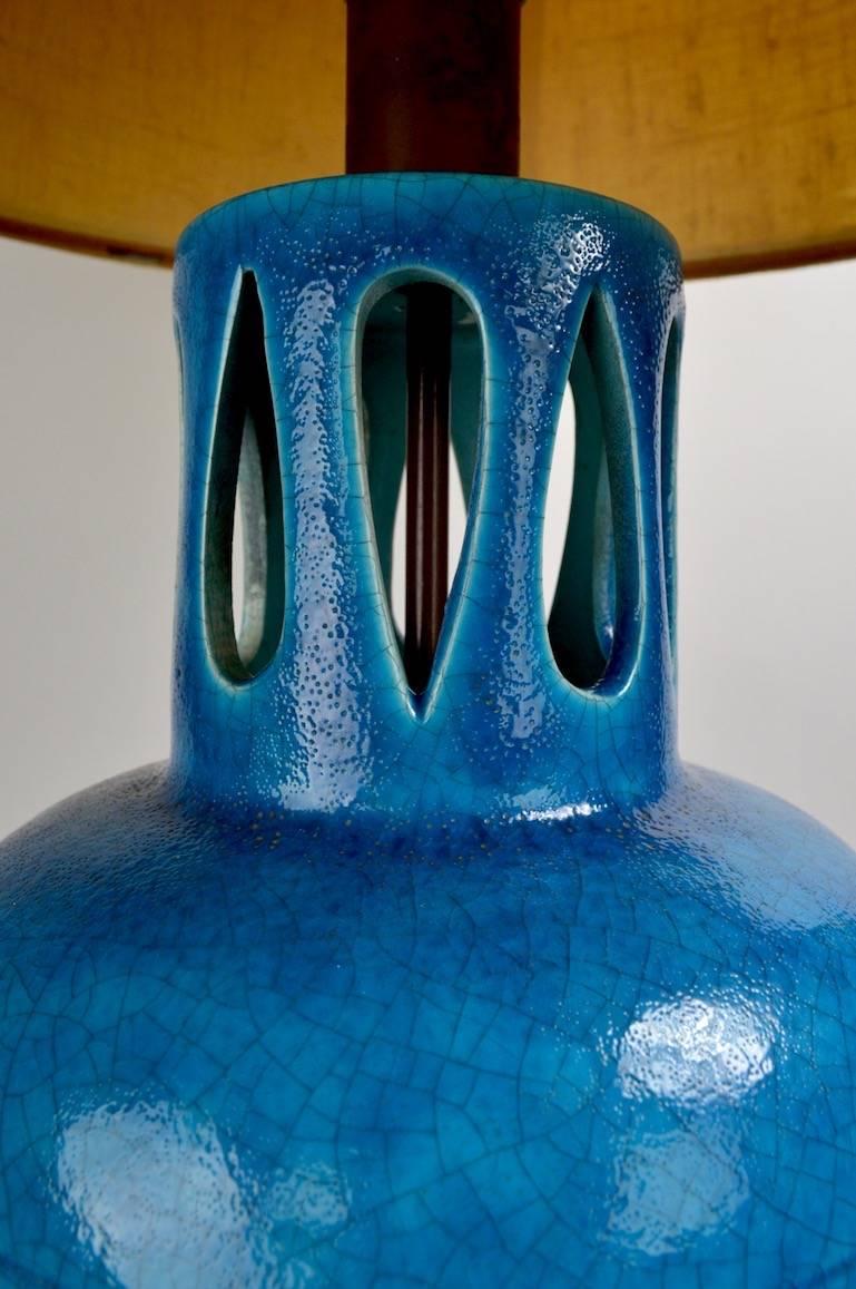 Mid-Century Modern Rimini Bitossi Ceramic Table Lamp by Londi