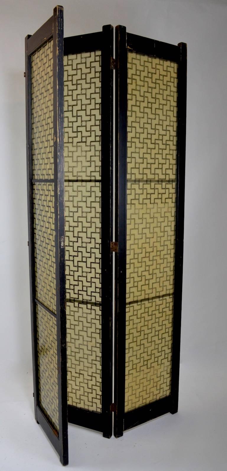 Mid Century Folding Screen by Tropicraft of San Francisco For Sale 3
