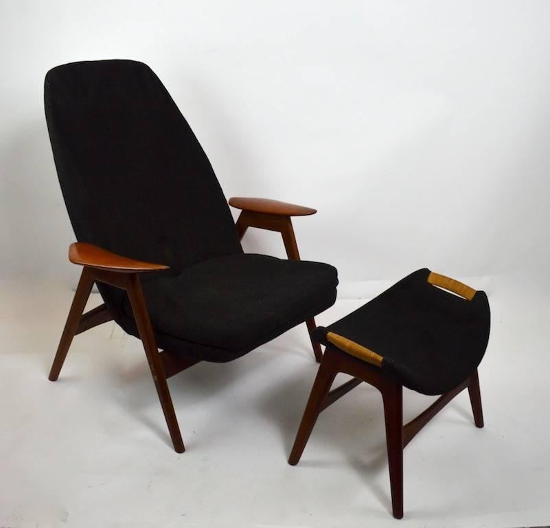 Upholstery Lounge Chair by Langlos Fabrikker AS Stranda Norway for Westnofa For Sale