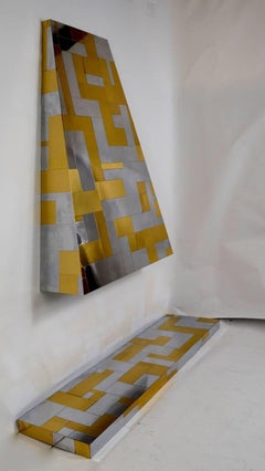 Paul Evans Cityscape Style Fireplace Shelf and Hood