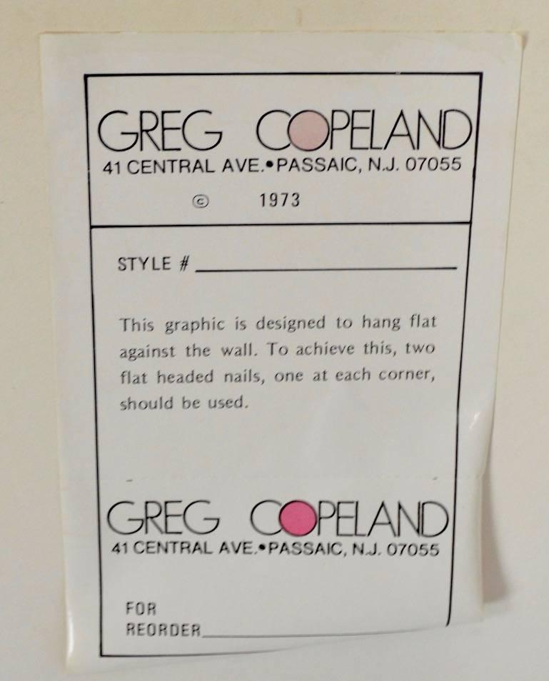 Mid-Century Modern Mod Greg Copeland Mirror Art Wall Hanging Artist Signed