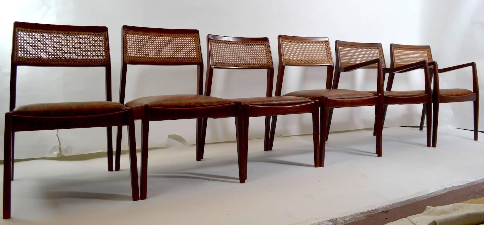 Set of Six Risom Dining Chairs 3
