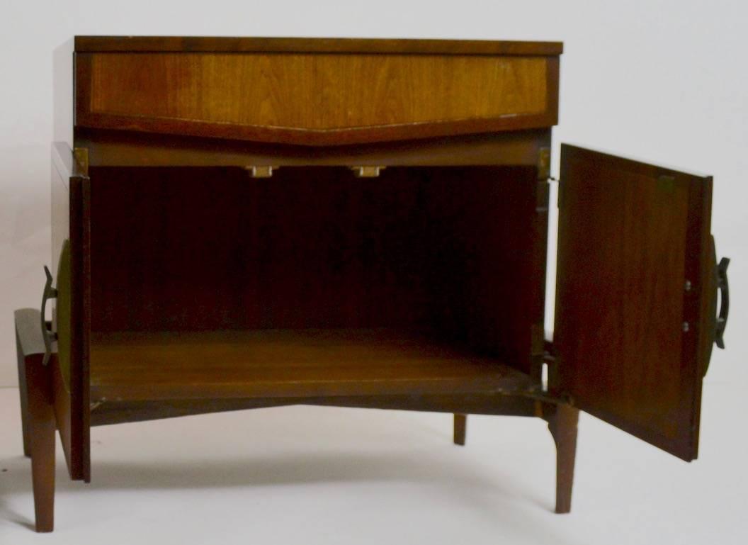20th Century Pair of Asia Modern Nightstands by Helen Hobey for Baker