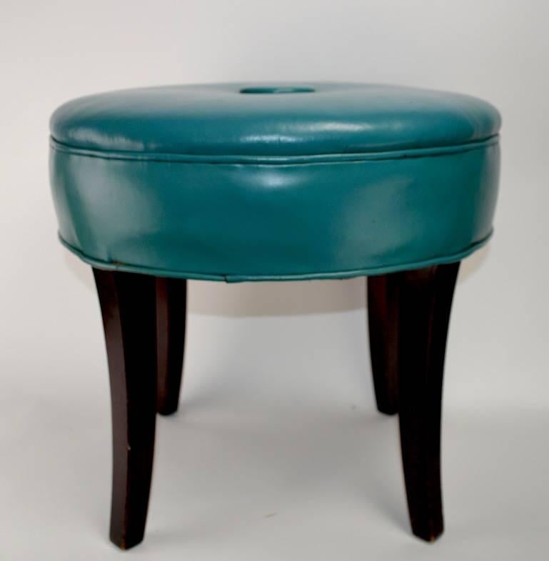 leather vanity stool